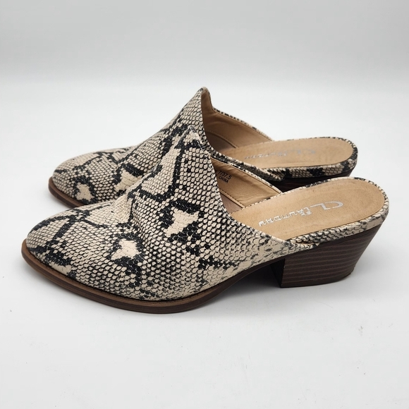 Chinese Laundry Women's Snake Print Slip On Heeled Mules Shoes Size 7 M - Picture 3 of 10